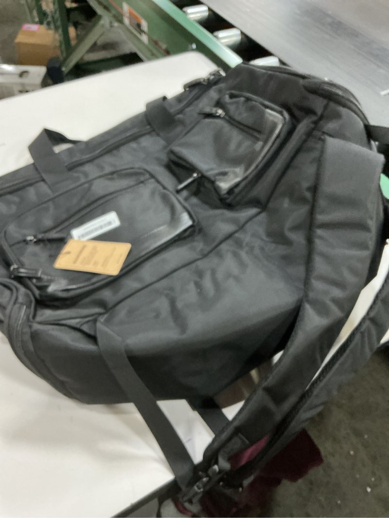 Condition photo showing Good Condition for RAINSMORE Convertible Garment Bags for Travel, 45L Garment Duffle bag for Hanging Clothes, 3 in 1 Suit Travel Bag for Business Trips with Shoulder Strap, Carry On Suit Luggage for Men Women, Black