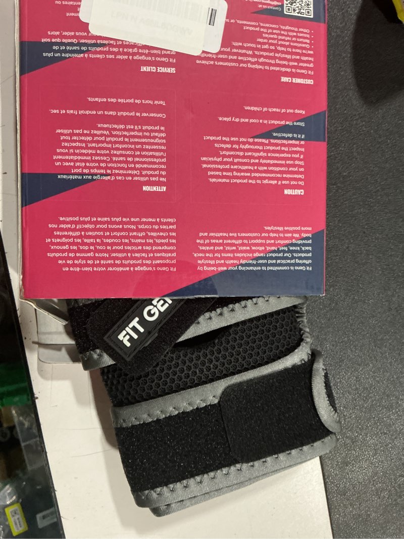 Fit Geno KneeXpert Knee Brace with Side Stabilizers & Patella Gel Pad - Adjustable Compression Suppo