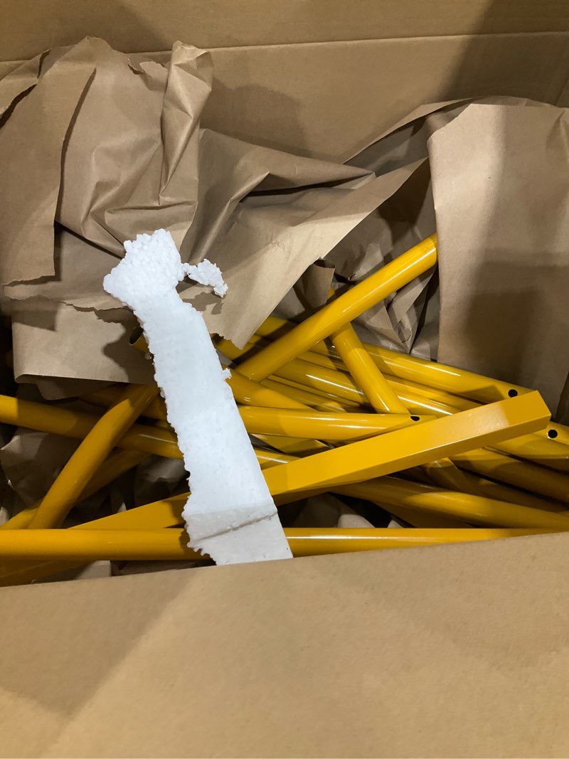 Condition photo showing As Is for 6FT Arch Backdrop Stand for Party, Wedding Arch Stand for Ceremony Birthday Party Baby Showers Photo Booth Easy Assembly Supports Flowers Balloons and Decor,Gold Short 6FT-Short