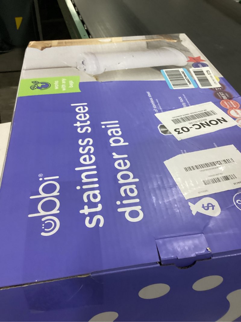 Condition photo showing Good Condition for Ubbi Steel Diaper Pail, Odor Locking, No Special Bag Required, Award-Winning, Registry Must-Have, Wh