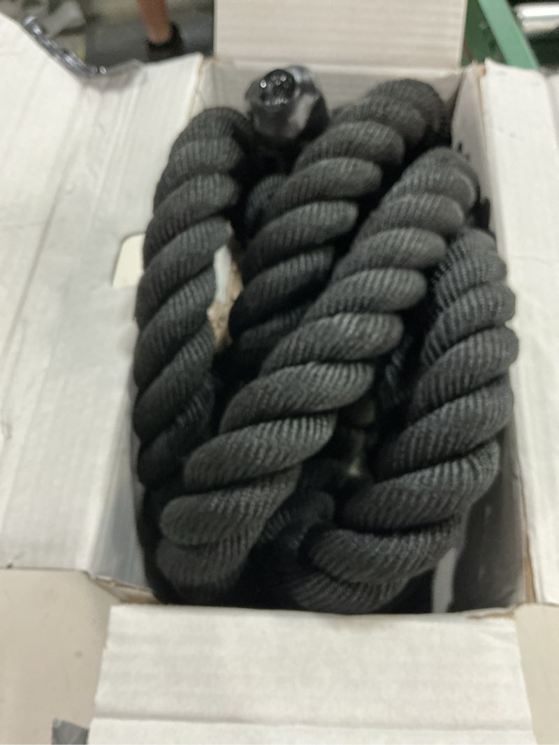 Condition photo showing New/Like New for spri battle rope - weighted rope for strength training, working out, and high-intensity workouts for building stamina and endurance - durable conditioning rope - 18ft long with 1.5" thickness