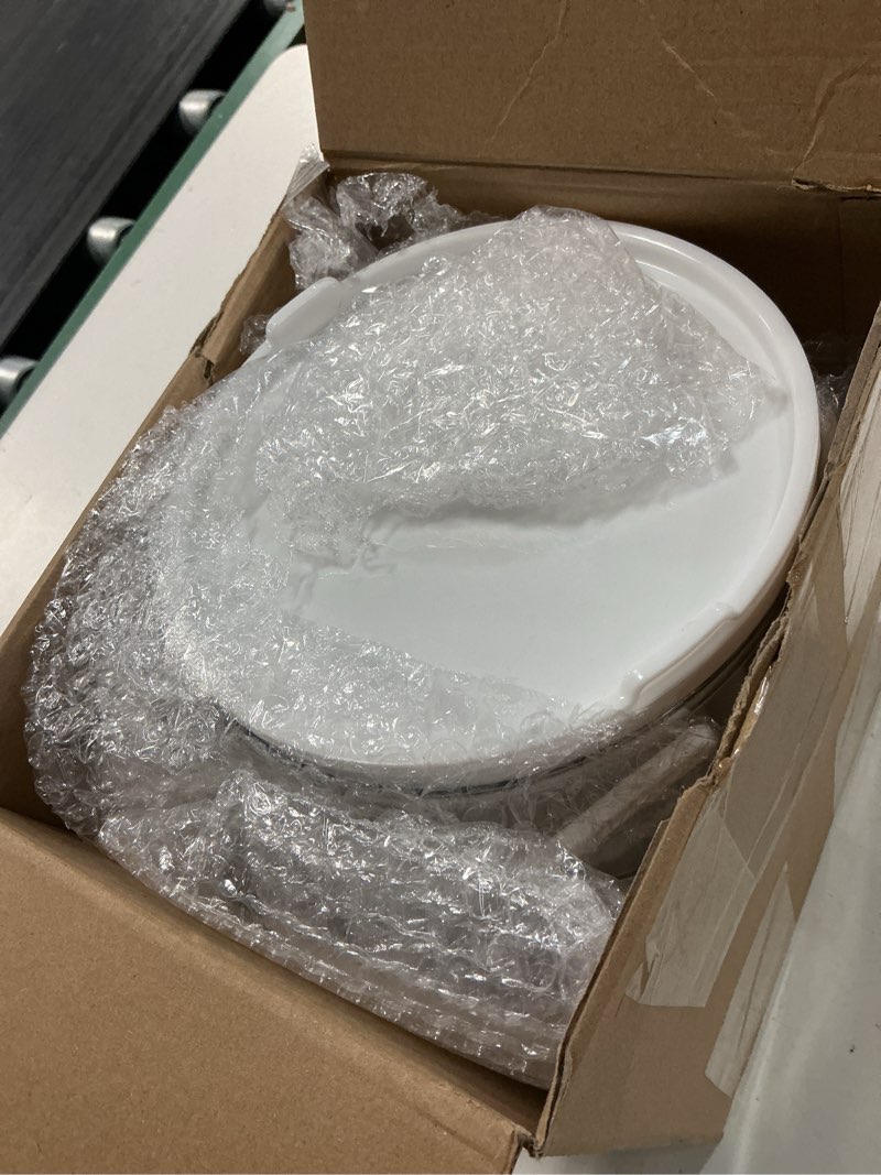 Condition photo showing Good Condition for hushee 2 pack chilled dip bowl 30oz ice serving bowl with lid chilled dip dish for parties cold serving dish with 2 tongs 6 spoons for hummus, pasta, potato, dressing, fruit, salsa (white)