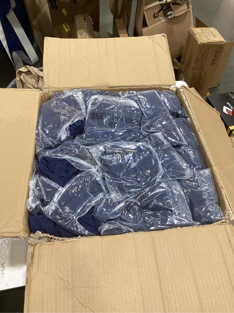 Condition photo showing Good Condition for welmatch navy blue spandex chair covers - 50 pcs wedding banquet events party universal dining decoration stretch elastic chair covers good (navy blue, 50) navy blue 50