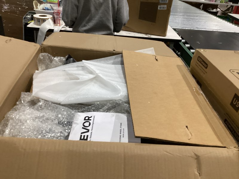 Condition photo showing As Is for VEVOR Racing Wheel Stand, Adjustable & Foldable Simulator Stand for Logitech G923 G920 G29 G27, Thrustmaster T300RS TX F458 T500RS T3PA-PRO(F1/GT) Gaming Cockpit,Pedals Simulator NOT Included,Compact X-shaped lite