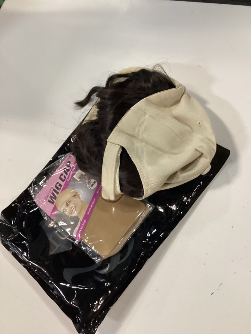 Condition photo showing Good Condition for aisi queens hat wig hat with hair attached for women cap with hair attached for women baseball cap wig extensions short wave synthetic adjustable for daily use?14inch? 14 inch 6a#