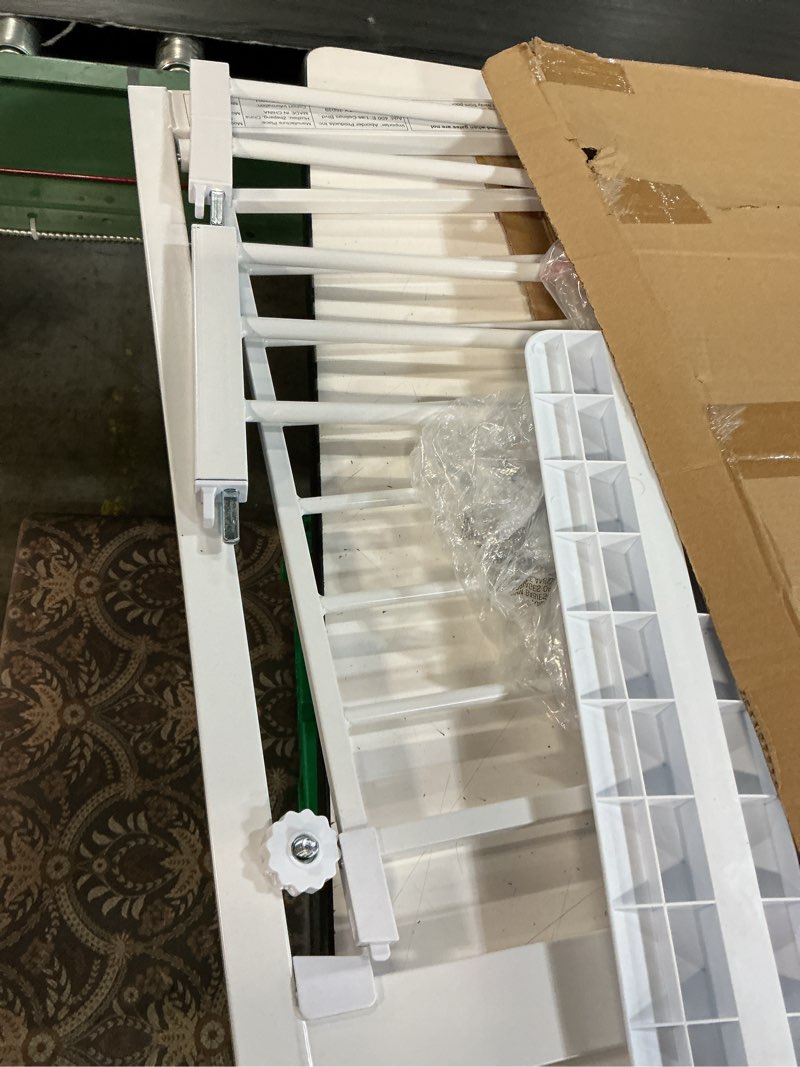Condition photo showing Good Condition for safety 1st easy install walk thru baby gate for doorway with door, dog gates, fits 29"-38", easy install 28" tall, white 1-pack 29" to 38" wide x 28" tall white