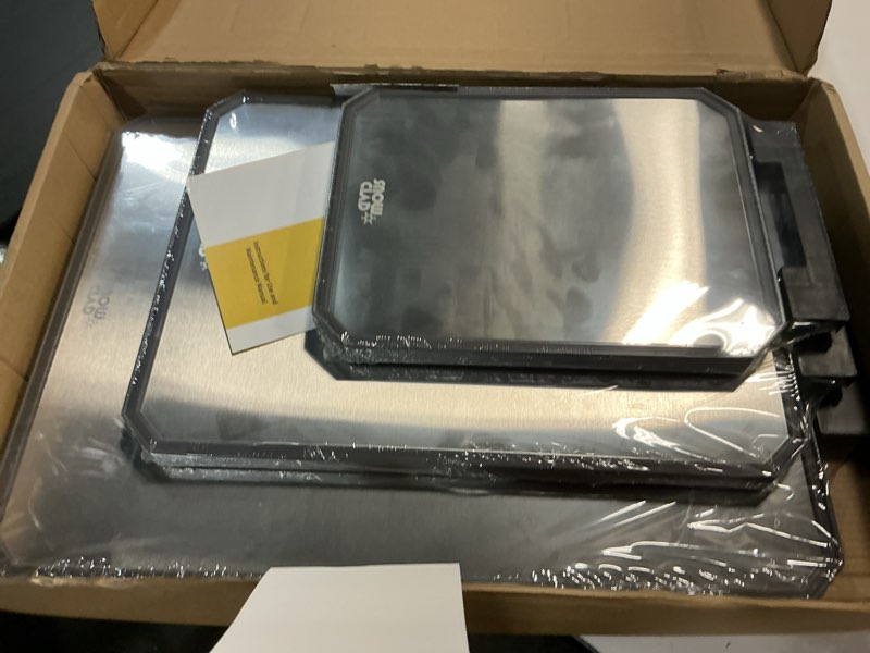 Condition photo showing New/Like New for extra large cutting board,double sided stainless steel cutting boards set for kitchen,stainless steel/wheat straw pp cutting board for meat,dishwasher safe [20 * 13.8+16 * 11+12 * 8.3 inch] set of 3