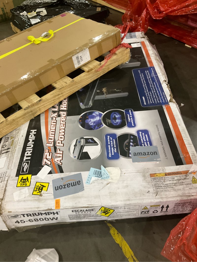 Condition photo showing As Is for Triumph Sports Air Hockey Table Blue-Black