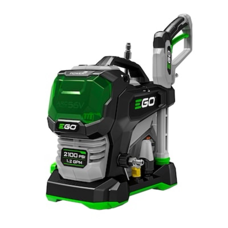 ego power+ compact 2100-psi 1.2-gpm cold water battery pressure washer with 4 spray tips