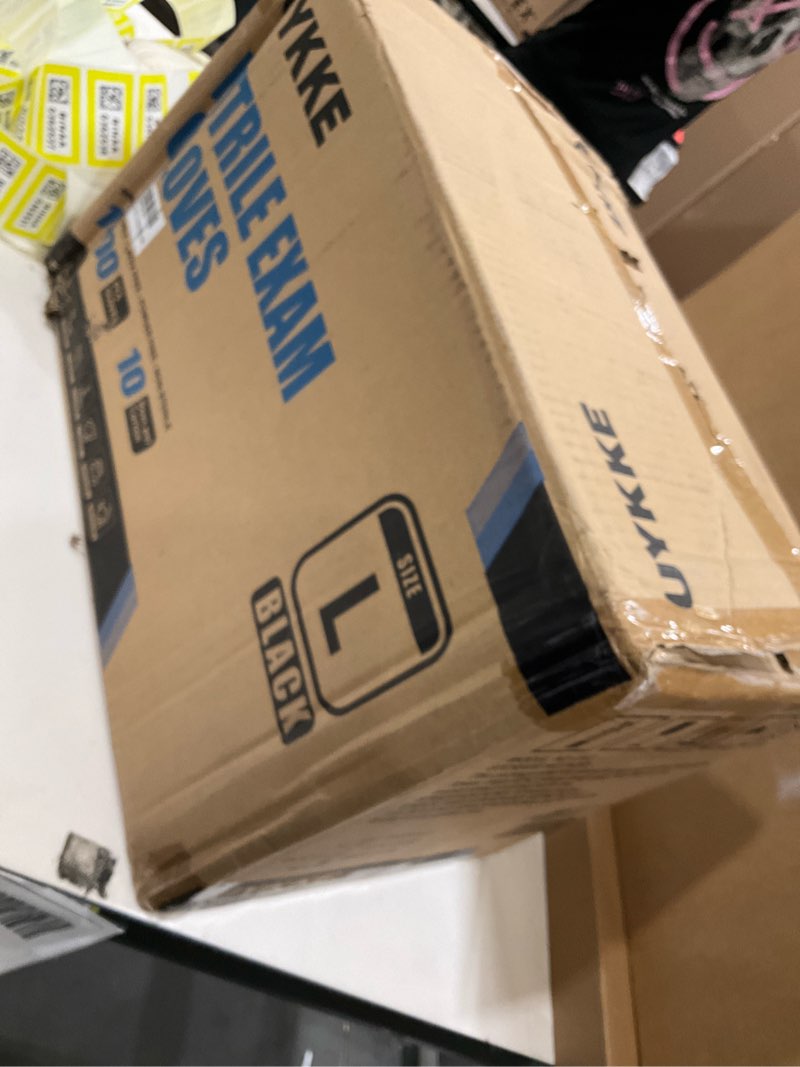 UYKKE Nitrile Gloves Disposable Latex Rubber Cooking Black Gloves Nitrile Gloves Large Black Latex G