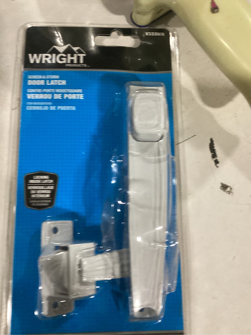 Condition photo showing Good Condition for wright products white lockable screen/storm door replacement handleset