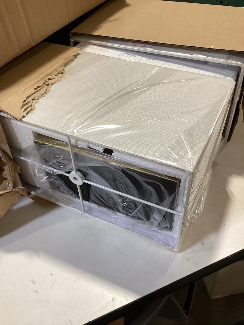 Condition photo showing Good Condition for 21" touch bedside lamps with 2 usb & ac outlets, 3-way dimmable bedside table lamps set of 2 for bedroom living room office reading, white shade lamps for night stands, 2700k led bulbs included (2 pack)white cream linen & brushed gold (base)-2700k bulbs included