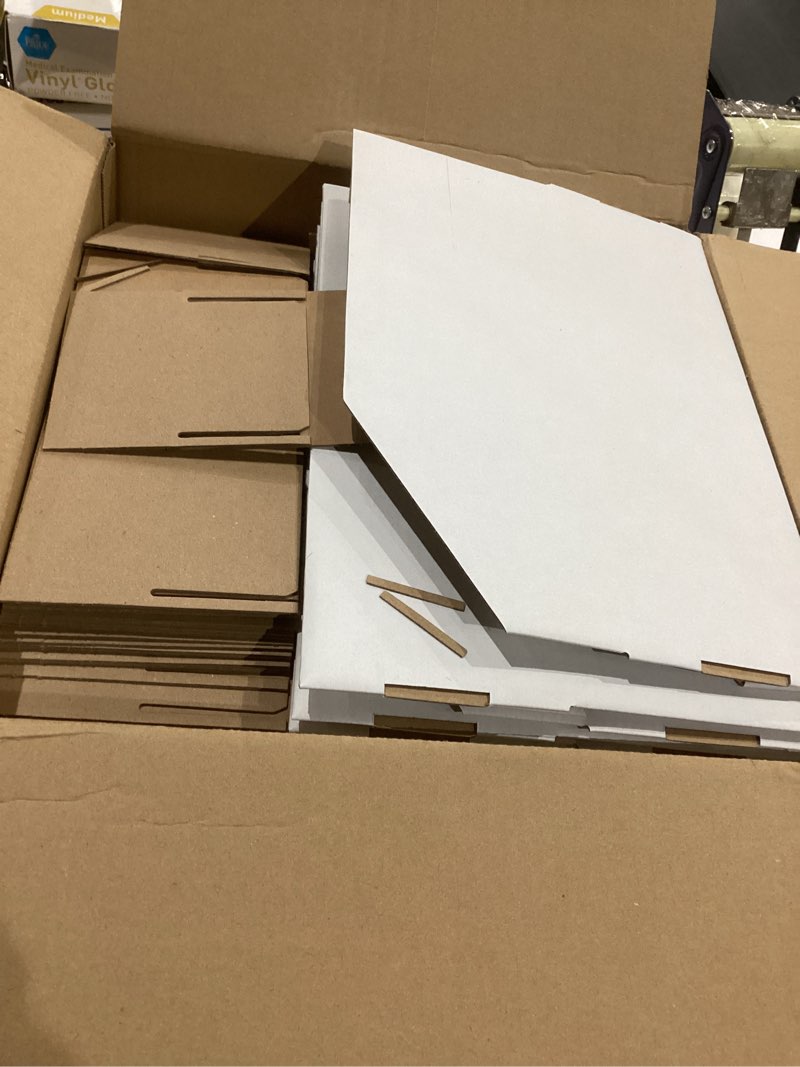 Condition photo showing Good Condition for 30 Pack Cardboard Storage Parts Bins Boxes with Dividers 12 x 4 x 4.5 Inch Small Parts Bins Organizers Bulk for Shelves Stem Project Online Store Inventory Garage Organization