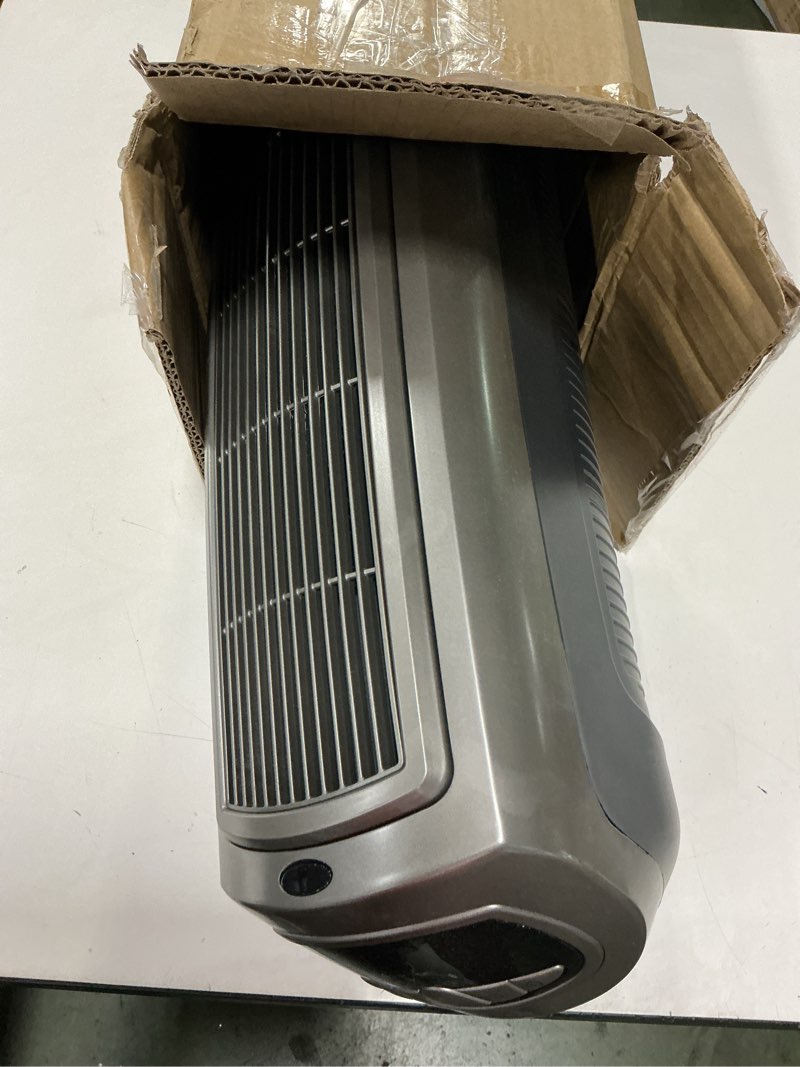 Condition photo showing As Is for Lasko Oscillating Digital Ceramic Tower Heater for Home with Adjustable Thermostat, Timer and Remote