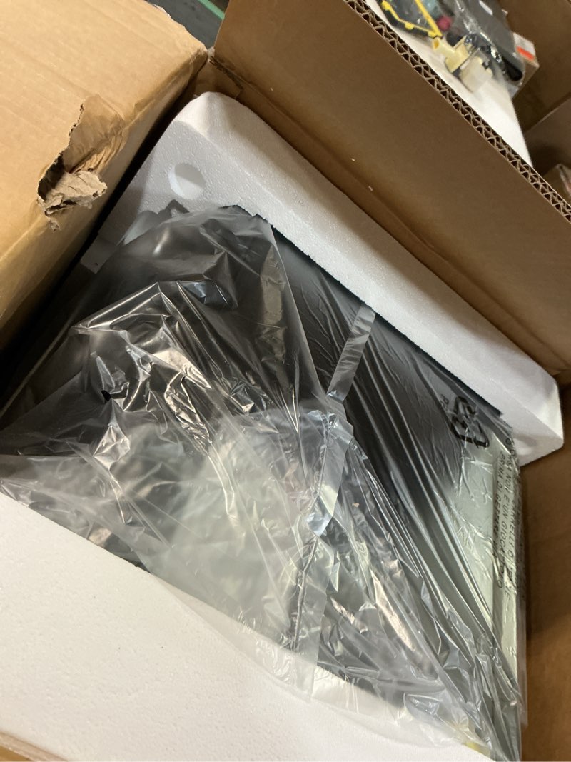 Condition photo showing Good Condition for Panana Compact Airfryer Toaster Oven, 1400W 21QT with 6-in-1 Multifunctions and Wide Temperature Range, Air Fryer Oven with 60-Minute Timer/Auto-Off, Stainless Steel Countertop Oven (Black)