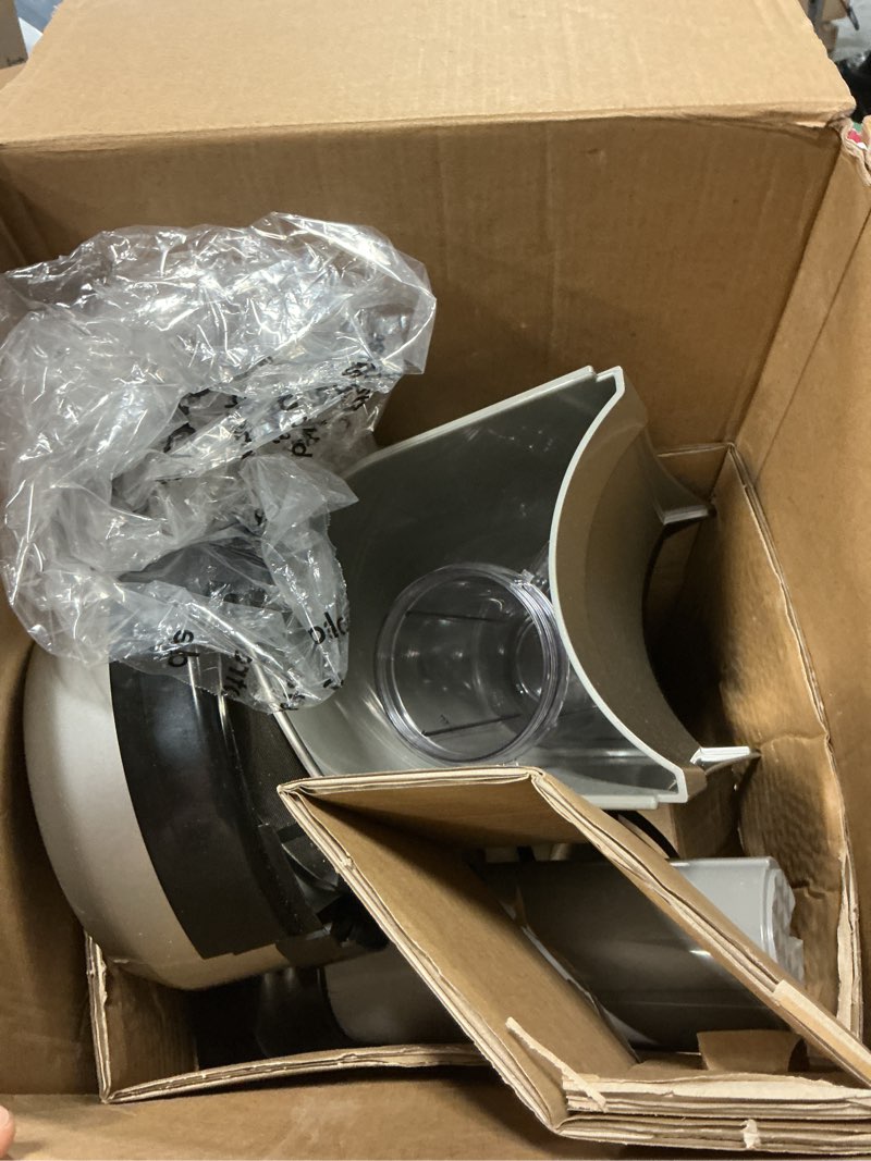 Condition photo showing As Is for nutribullet juicer centrifugal juicer machine for fruit, vegetables, and food prep, 27 ounces/1.5 liters, 800 watts, gray nbj50100
