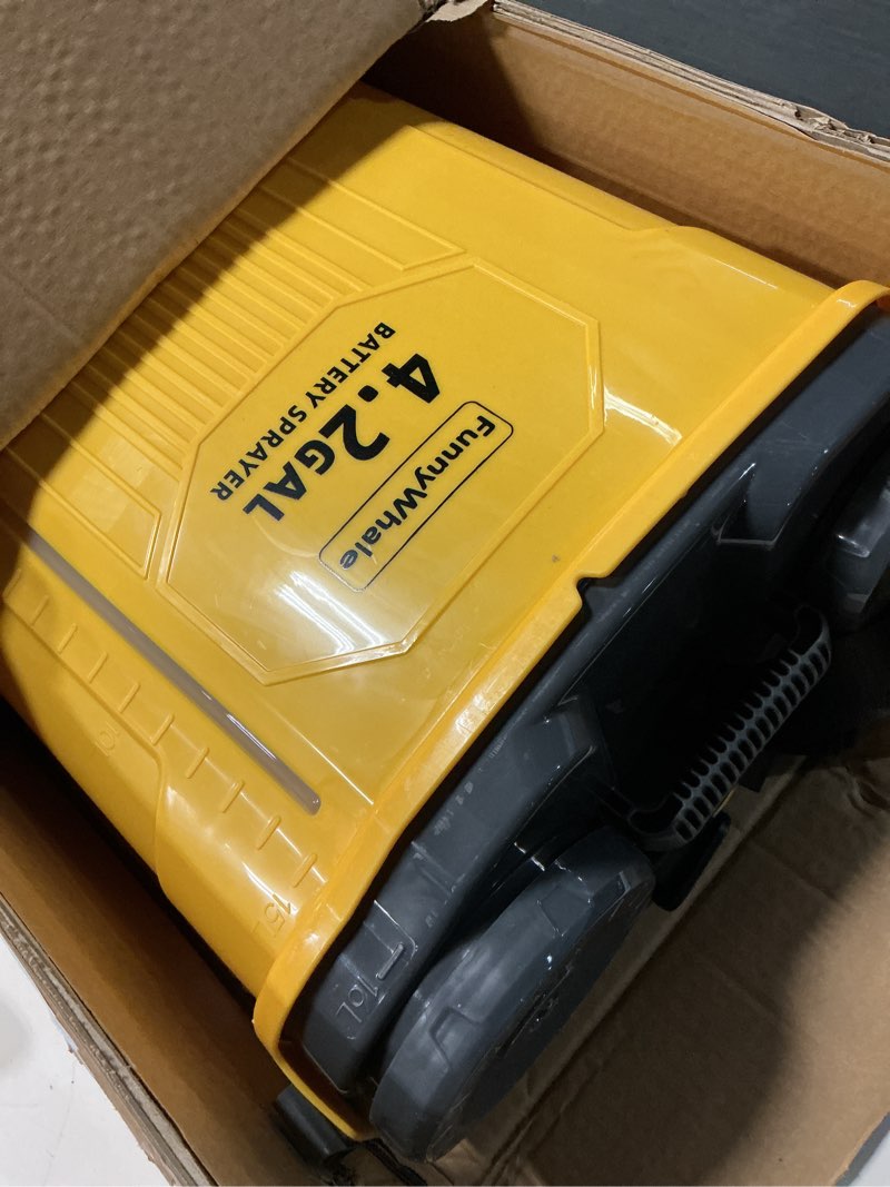 Condition photo showing Good Condition for battery powered backpack sprayer for dewalt 20v battery(no battery) | electric graden sprayer with 4.76 gallon, 120 psi, 7 nozzles for lawn, garden, yard