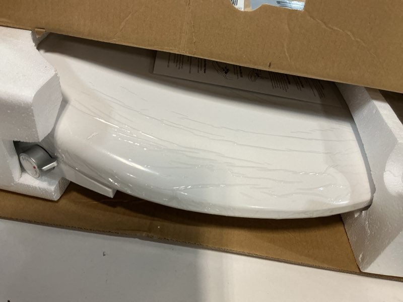 Condition photo showing New/Like New for Bio Bidet BB550 Heated Bidet Seat with Warm Water Wash & Air Dryer, Night Light, Low Profile Design, Elongated Bidet + Air Dryer