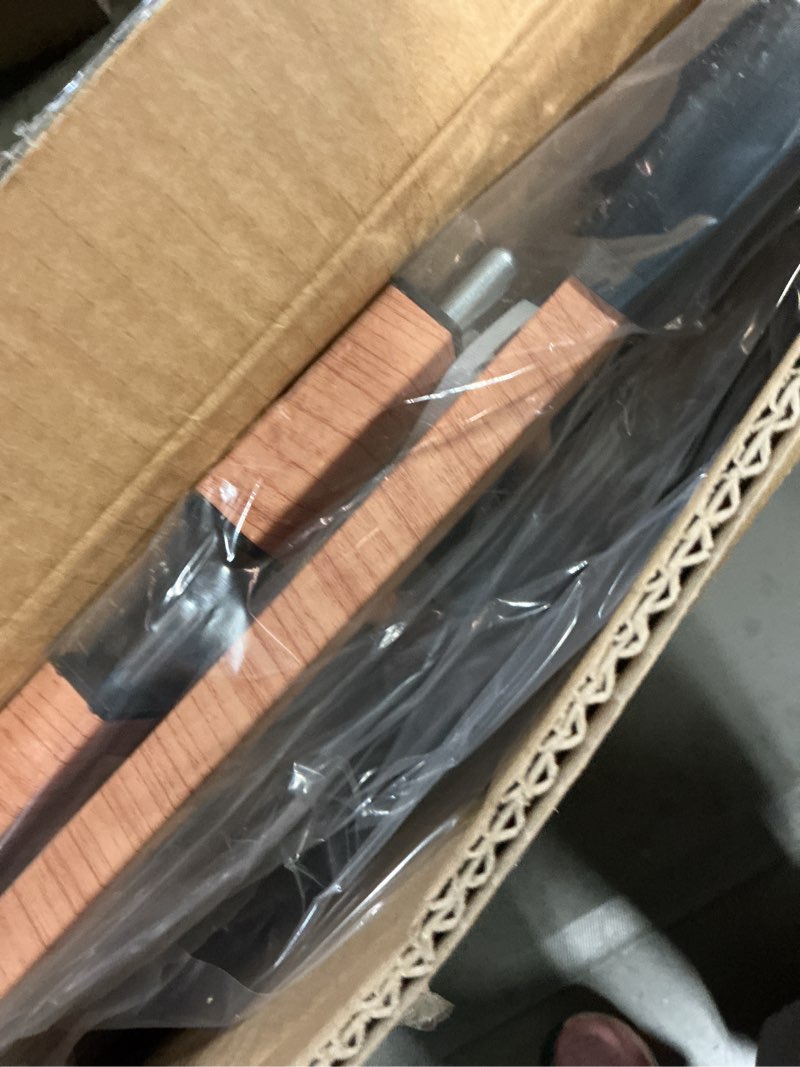 Condition photo showing Good Condition for Mom's Choice Award Winner-BABELIO 26-40" Metal Baby Gate with Wood Pattern, PressGuard C5 Easy Install Pressure Mounted Dog Gate for Stairs and Doorways, with Wall Protectors and Extension Kits Wood Pattern 30"Tall 26"-40" Wide