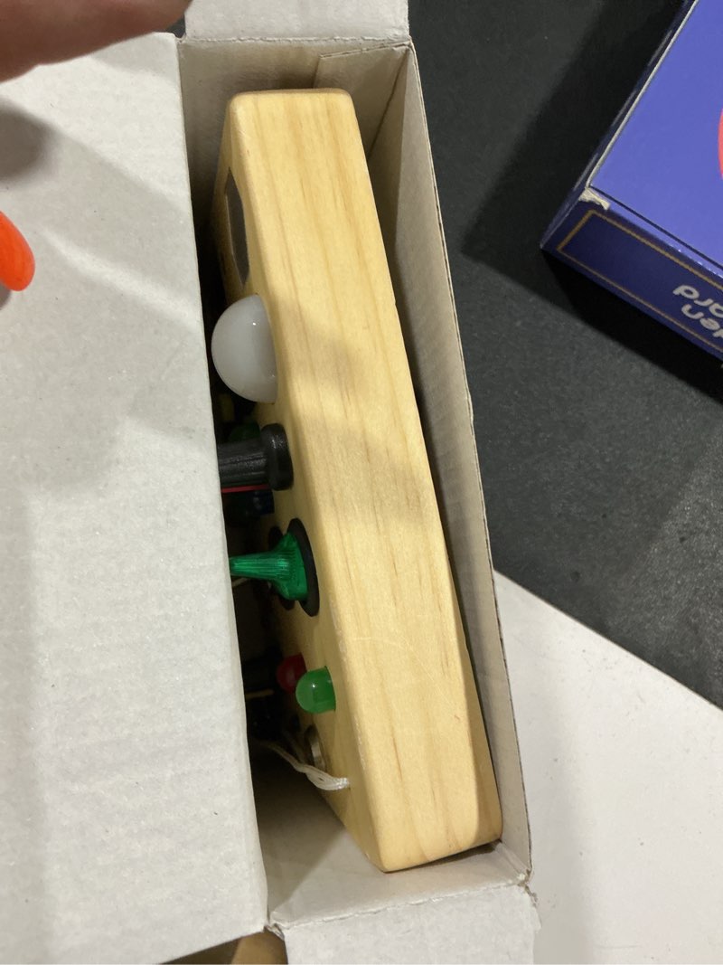 Condition photo showing Good Condition for montessori busy board toys: wooden sensory toy for toddler with led light up switch, educational/christmas/birthday gifts for 1-3 year old boys & girls led busy board