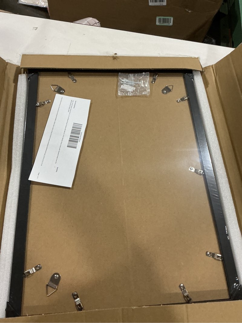 ccdcc 14x20 Poster Frame Set of 2, 14 x 20 Wood Picture Frames with Mat for 12x18, Wooden Photo Fram