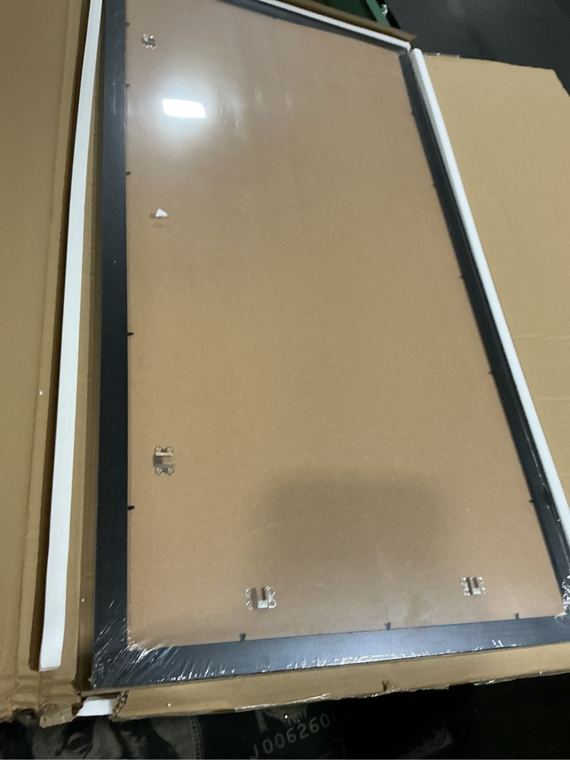 Condition photo showing New/Like New for lavie home 24 x 48 picture frame, large poster frame with high definition plexiglass, horizontal or vertical wall gallery poster frames suitable for photos, artworks, posters,puzzle, black 1pc 24x48 black