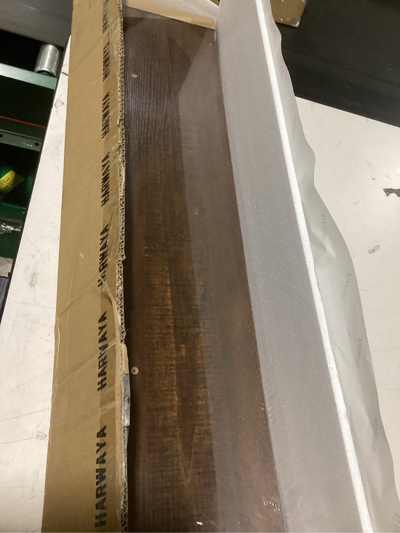 Condition photo showing New/Like New for light wood floating shelves for wall 36 inch x 8 deep, extra large wall shelf for bedroom living room books, long hanging shelves for office bookshelf art decor (light brown color, set of 2)