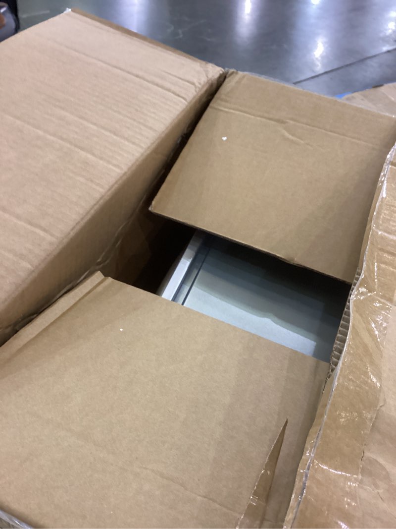 Condition photo showing As Is for Nuwave Bravo Pro Convection Air Fryer Toaster Oven Combo, 2025 New and Improved, 10-in-1, 50°-450°F Temp Controls, Quick & Even Crisp Technology, 21Qt Capacity, Cream, PFAS Free