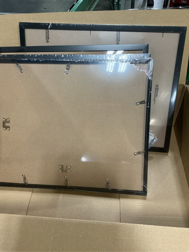 Condition photo showing New/Like New for 14x18 picture frame set of 4, black 14 x 18 frame high transparent wall gallery poster canvas photo frames for 14 by 18 inches black 14x18