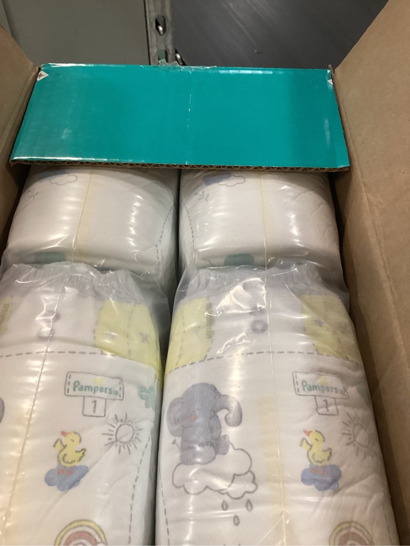 Condition photo showing New/Like New for Pampers Swaddlers Diapers, Size 1 (8-14 lbs), 164 Count, Absorbent, Keeps Baby Dry and Comfortable, Skin Safe Disposable Baby Diaper Size 1 164