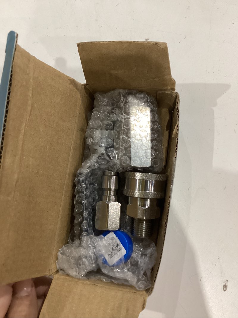 Condition photo showing Good Condition for power town ball valve pressure washer, 3/8 inch quick connect 5000 psi, shut off valve for high pressure washer hose, stainless steel