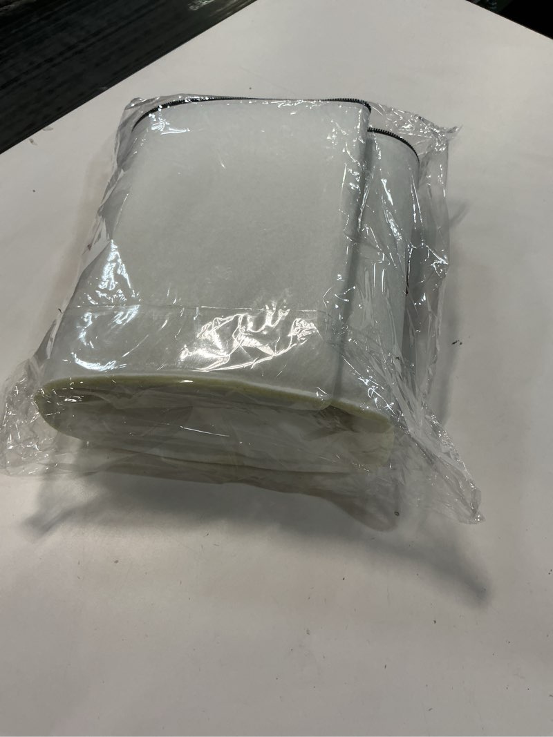 Condition photo showing New/Like New for Barelove Clothes Storage Box - Felt Large Round Hat Box for Travel, Foldable, Zipper Cover Design, Suitable for Hats, Clothes Quilts, Toy Storage White