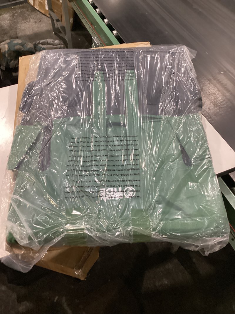 Condition photo showing New/Like New for brawntide stadium seat with back support - comfy cushion, thick padding, 2 steel bleacher hooks, 4 pockets, 2 cup holders, reclining back, ideal chair for sport events, beaches, camping, concerts