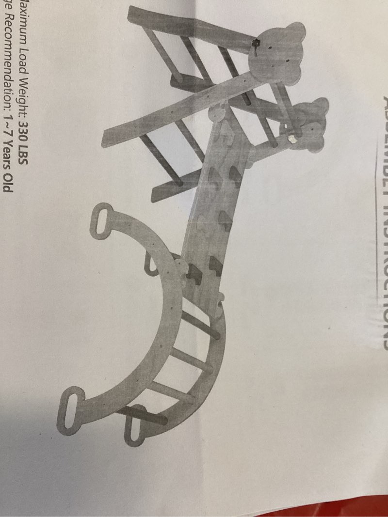 CMFYDAILY Large Pikler Triangle Set, 5 in 1 Foldable Baby Climbing Gym Indoor Montessori Climbing Se