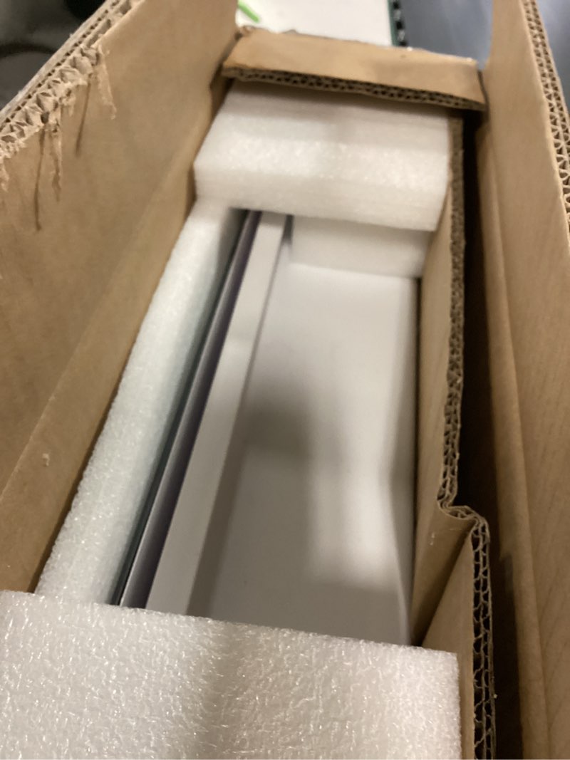 Condition photo showing Good Condition for Plastic Medicine Mirror Cabinet for Bathroom 16 x 20 inch, Surface and Recessed Mount White 16x20 inch Beveled Edge Mirror