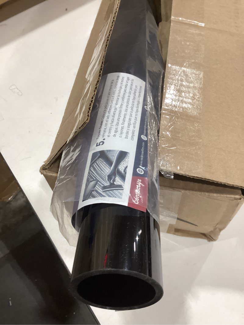 Condition photo showing Good Condition for RockRose 20% Premium Carbon Car Window Tint Film 24 in x 25FT 2PLY Charcoal Privacy Film UV, Heat Blocking Tint for Car or Home Adhesive Film Easy Shrink, Plotter Friendly Pro Grade 24 IN x 25FT 20 Percent