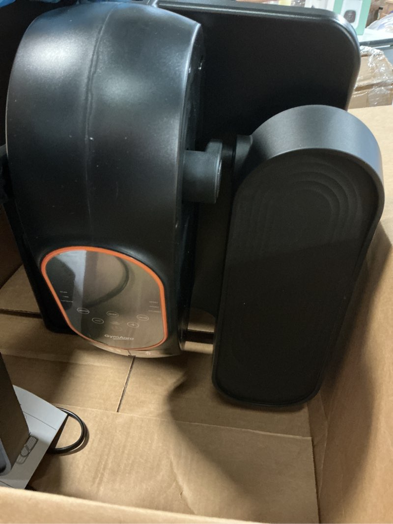 Condition photo showing Good Condition for under desk elliptical exercise machine, electric leg exerciser with 12 speeds, forward & reverse modes,quiet compact seated pedal stepper machine with remote control for seniors & adults black