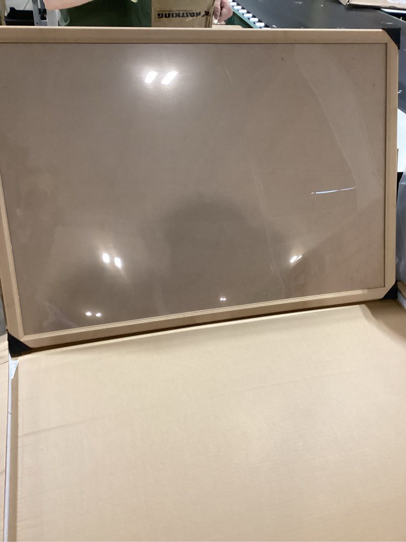 Condition photo showing Good Condition for MOUDAMION Wood 24x36 Poster Frame, Rustic Natural 36x24in Woodgrain Picture Photo Frame, Modern Beige 24 x 36inch Gallery Wall Frame with HD Plexiglass, Horizontal Vertical Wall Mounting Display 1pcs Woodgrain 24x36