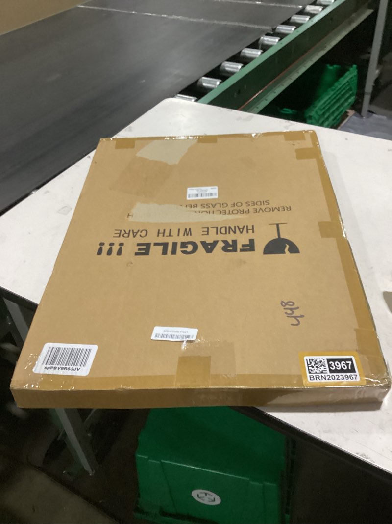 Condition photo showing Good Condition for a2 poster frame,16.5x23.4 natural soild wood white picture frames with polished plexiglass,easy to hang,display picture a2 without mat or a3 with mat for wall mounting horizontally and vertically white a2(16.5x23.4 in)