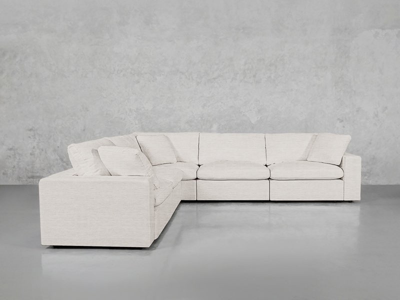 (Incomplete only 1 box ) 5-Seat Modular Corner Sectional