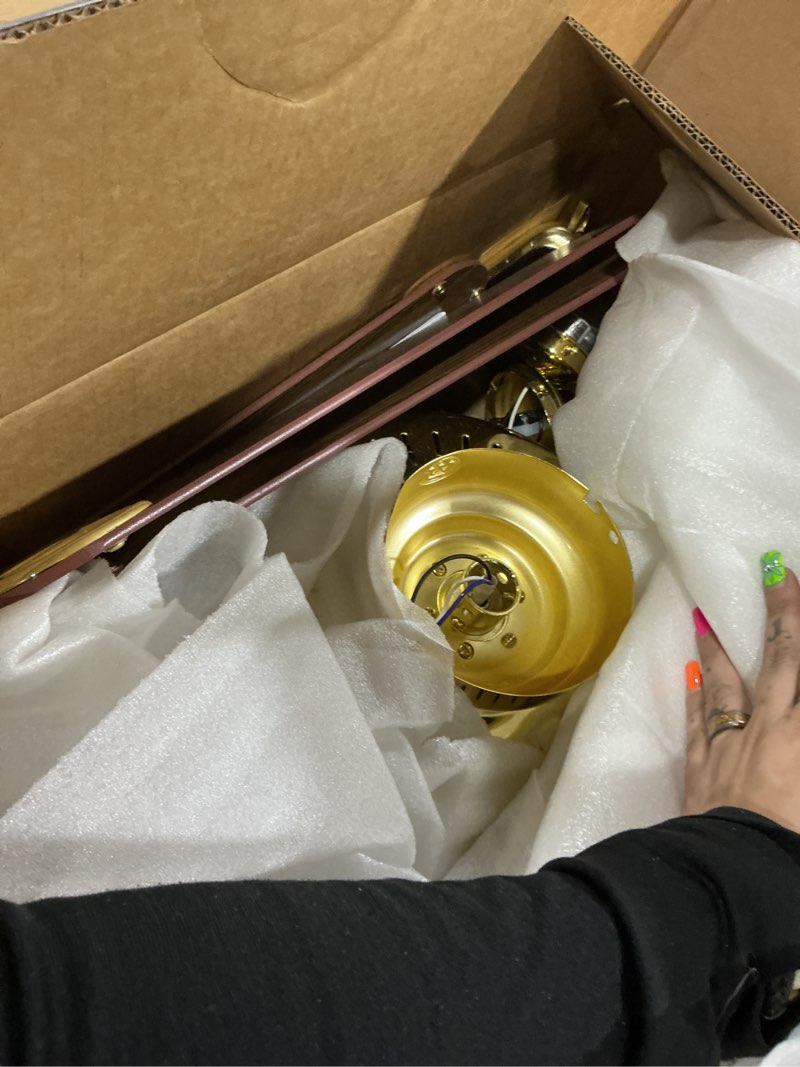 Condition photo showing Good Condition for westinghouse 7233800 vintage indoor ceiling fan with light, 52 inch, polished brass