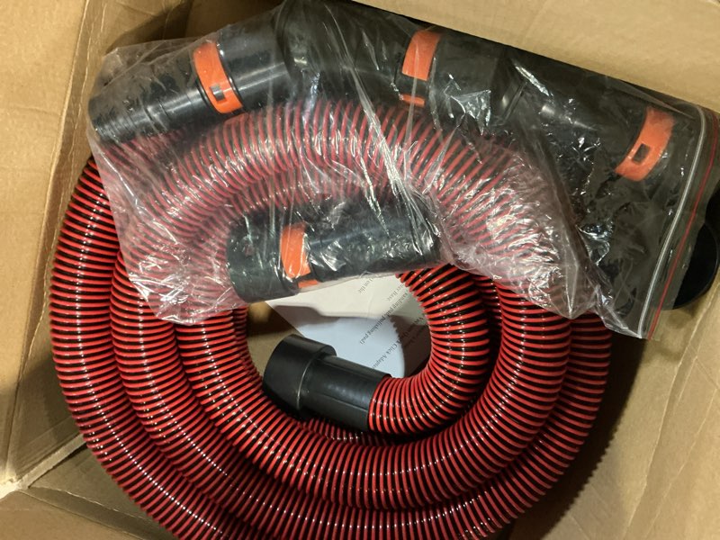 Condition photo showing Good Condition for 16FT Shop Vac Hose with 6 Adapter Attachments,Fits 1-1/4" Vacuum Cleaner Hose,Multi-Size Fittings0.9" to 1-3/4",Universal Shop Vac Accessories (Please Confirm Hose Size Compatibility) 16Ft.Hose