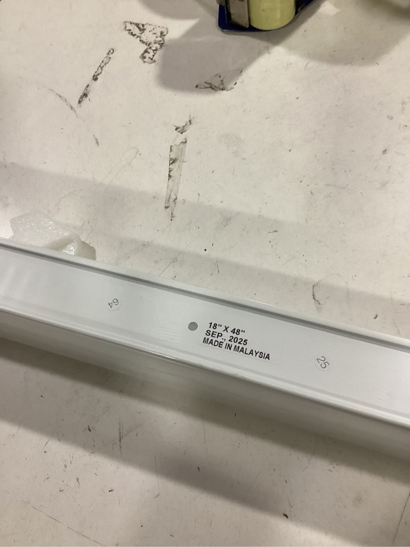 Condition photo showing As Is for (similar to )no drill cordless cellular shades, light filtering honeycomb blinds for indoor windows, easy install spring rod window coverings for kitchen room bathroom bedroom?white,34\" w x 48\" h? white 34\"w x 48\"h