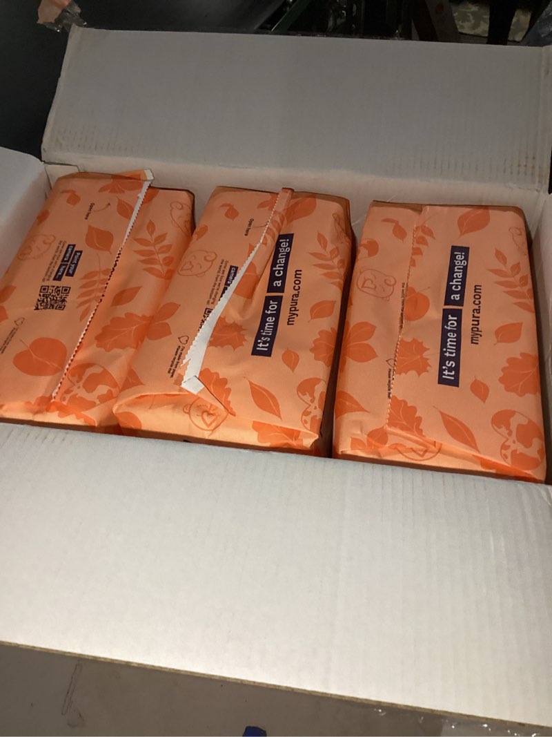 Condition photo showing New/Like New for Pura Hypoallergenic Diapers, Size 3 (9-20 lbs) Monthly Pack, Overnight, up to 12 Hours Leak Protection, Suitable for Sensitive Skin, TCF, Super Soft Organic Cotton, 6 Packs of 26 (156 Baby Diapers) Size 3 (156 Diapers)