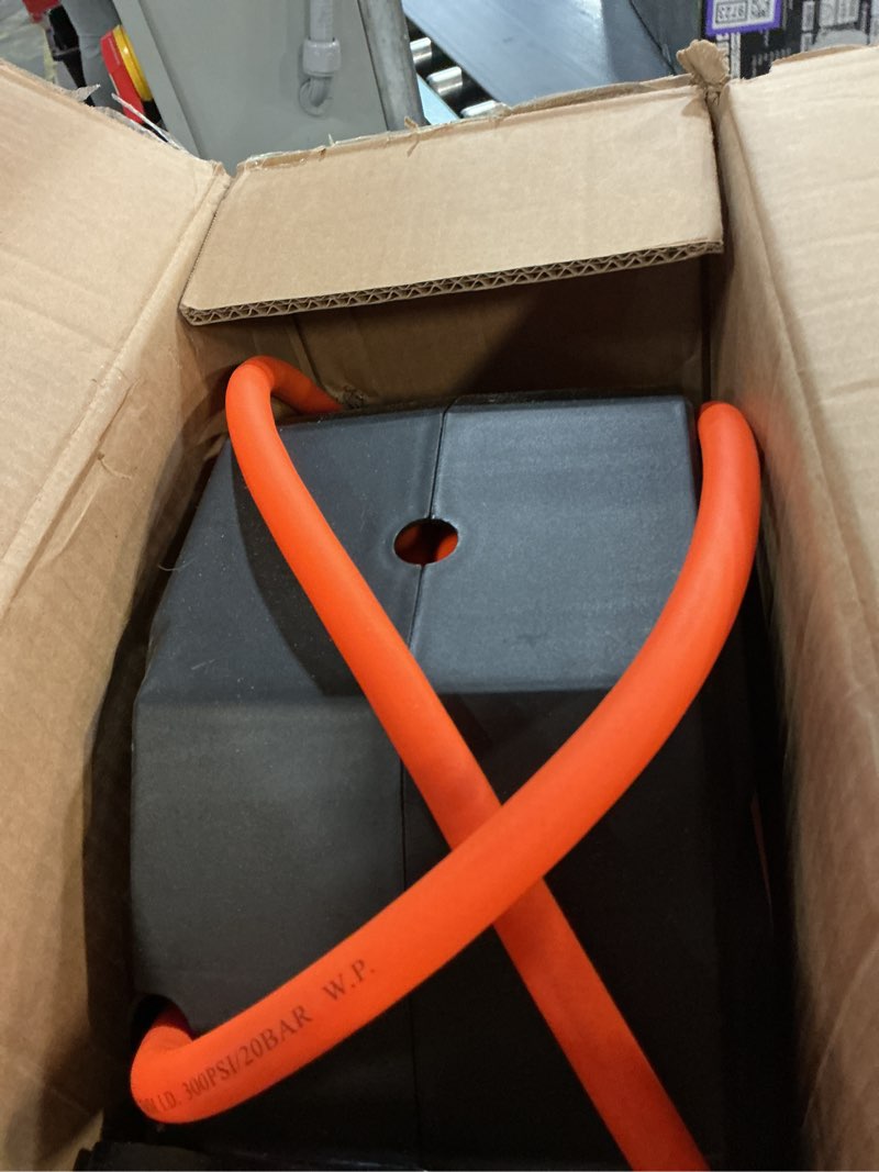 Condition photo showing Good Condition for VEVOR Retractable Air Hose Reel, 3/8IN x 50FT Hybrid Air Hose Max 300PSI, Air Compressor Hose Reel with 5 ft Lead in, Ceiling/Wall Mount Enclosed Air Reel, 180° Swivel Mount Enclosed Reel 3/8IN x 50FT