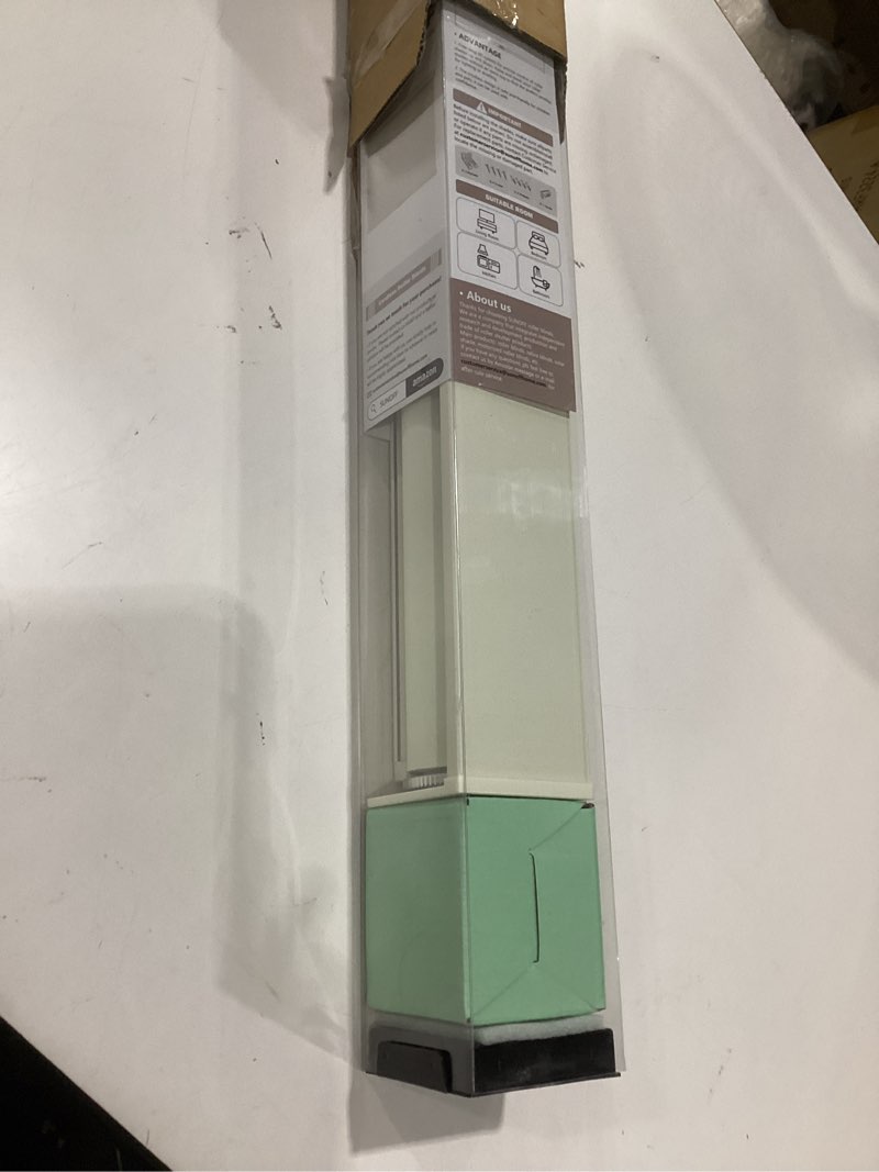 Condition photo showing Good Condition for sunoff cordless blackout roller shades blinds for windows free-stop,pull down room darkening with valance,thermal insulated woven fabric window door blinds for home,office,beige 26" w x 72" l 26"w x 72"h beige