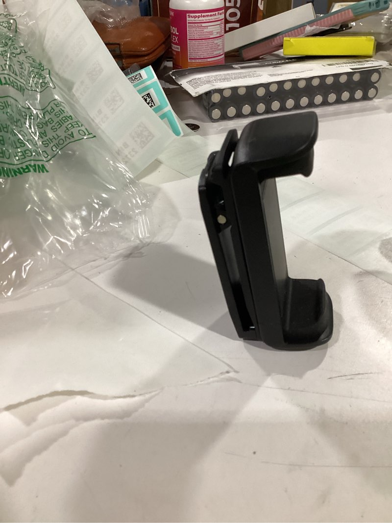 Condition photo showing New/Like New for ghostek universal holster with 360-degree swivel belt clip and built-in kickstand designed to fit any phone or case up to 3.7-in wide with rubberized sides to keep your device secure (2nd-gen) (black)