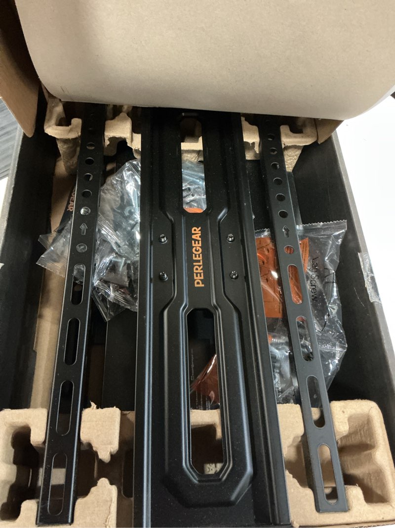Condition photo showing Good Condition for Perlegear Full Motion TV Wall Mount for 26-74 inch TVs, Height Adjustable TV Mount, Pre-Assembled Wall Mount TV Bracket with Tool-Free Tilt, Swivel, Fits 16” Studs, 99 lbs, Max VESA 400x400mm, PGMF21 26-74 Inch Full Motion TV Wall Mount