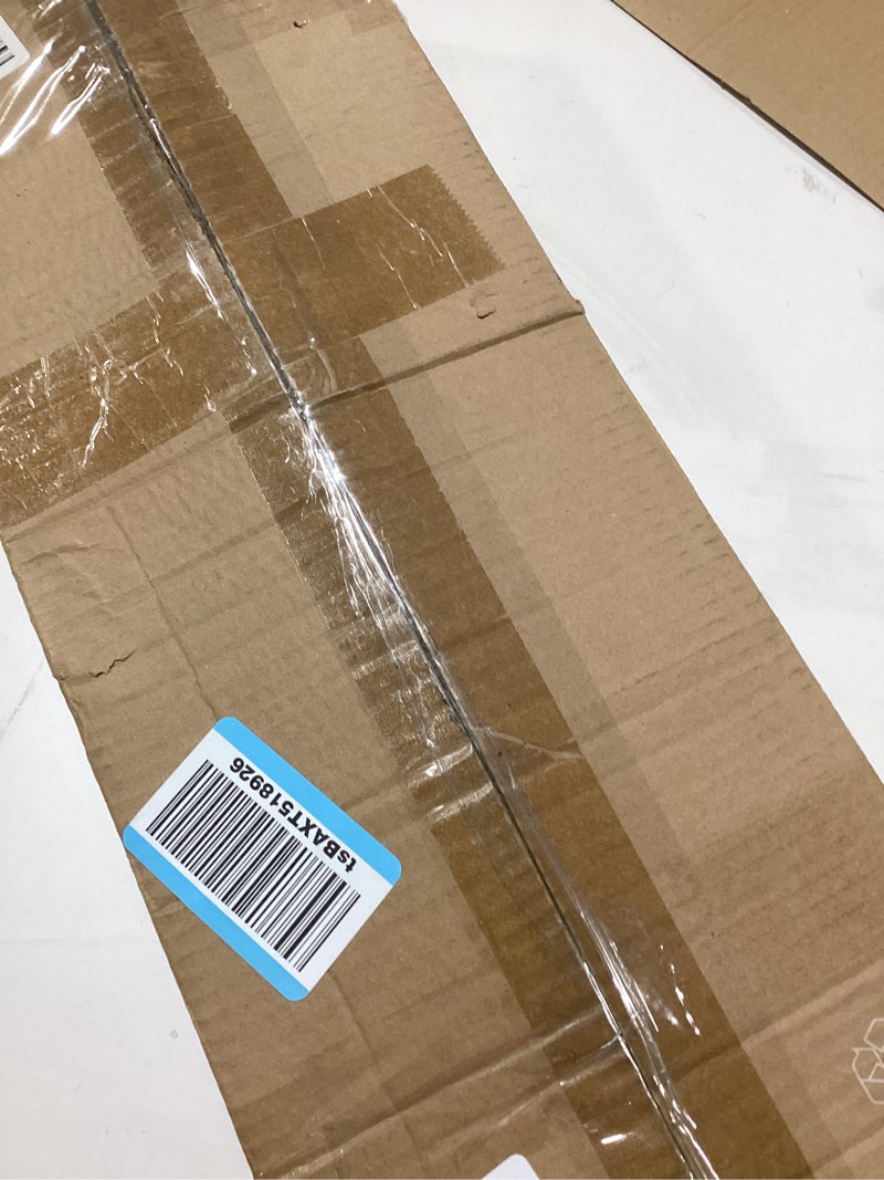 No Bottom Bar Baby Gate for Stairs, 34-55” Safety Dog Gate with Large Walk Thru Door, Mesh Pet Gates