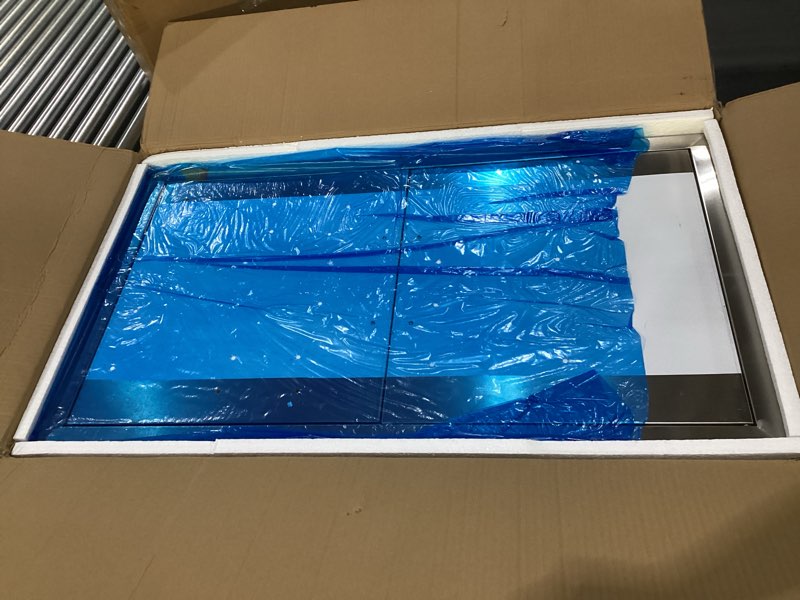 Condition photo showing New/Like New for Treshin Outdoor Kitchen Doors 36" W x 21" H, Stainless Steel Double BBQ Access Door with Detachable 